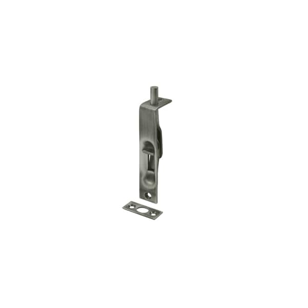 Flush Square Corner Door Bolt Antique Nickel, 10PK